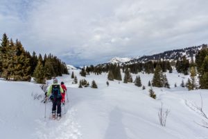 Rax Alpy na sněžnicích